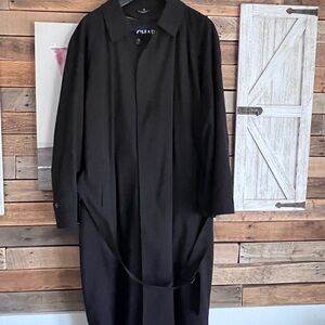 Chaps Ralph Lauren MENS Black over coat / trench coat